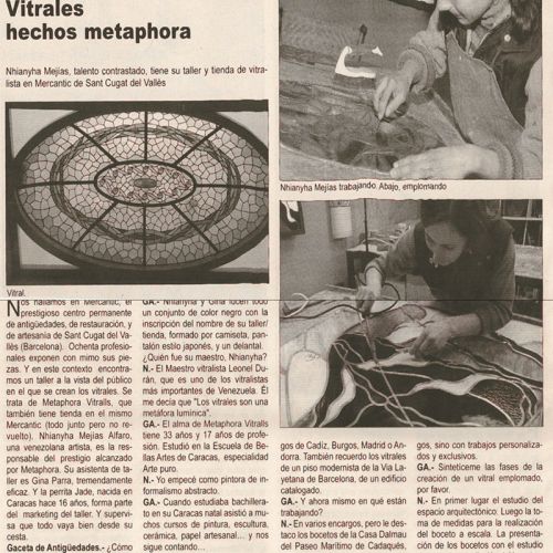 Restauració de vitralls emplomats