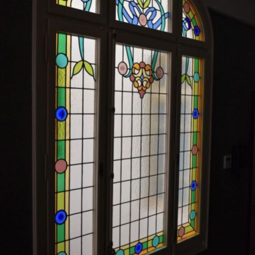 Vitral para despacho Llibreria Finestres. Barcelona