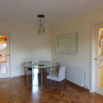 Vidriera emplomada. Casa particular. El Prat de Llobregat