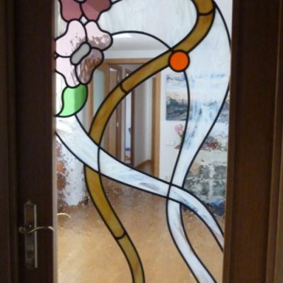 Vidriera emplomada. Casa particular. Sant Cugat del Vallés