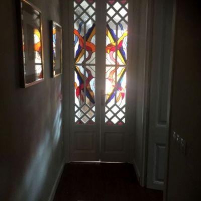 Vidriera emplomada. Casa particular. Sant Cugat del Vallés