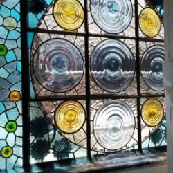 Restauración vidrieras de la Residència de Gent Gran Francesc Layret, antigua Casa de la Lactancia. Barcelona