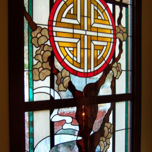 Vidriera emplomada. Casa particular. Castelldefels