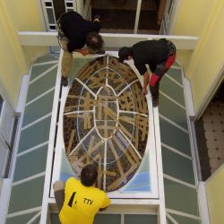 Restauración cúpula modernista. Sant Cugat del Vallés