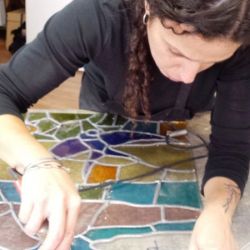 Restauración vidrieras de la Residència de Gent Gran Francesc Layret, antigua Casa de la Lactancia. Barcelona