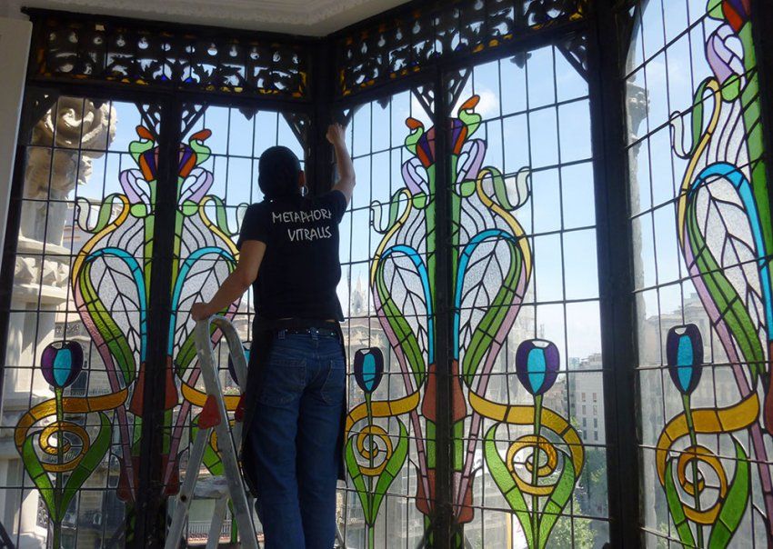 Restauración de vidrieras antiguas