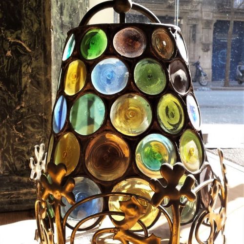 Restauración lámpara Tiffany con técnica antigua
