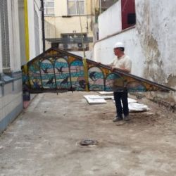 Restauración vidrieras de la Residència de Gent Gran Francesc Layret, antigua Casa de la Lactancia