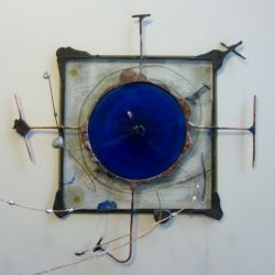 Técnica Tiffany, vidrio sobre pintura