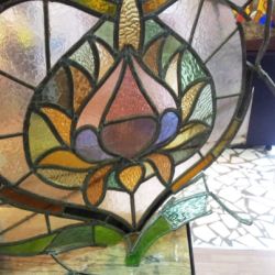 Restauración vidrieras modernistas Antoni Rigalt. Carrer Roger de Llúria. Barcelona