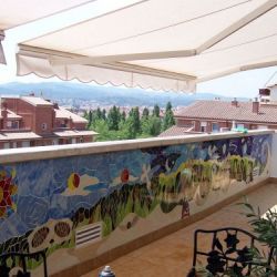 Mural de mosaico en vidrio