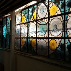 Restauración vidrieras de la Residència de Gent Gran Francesc Layret, antigua Casa de la Lactancia. Barcelona