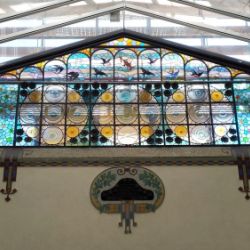 Restauración vidrieras de la Residència de Gent Gran Francesc Layret, antigua Casa de la Lactancia. Barcelona