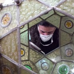 Restauración lámpara emplomada