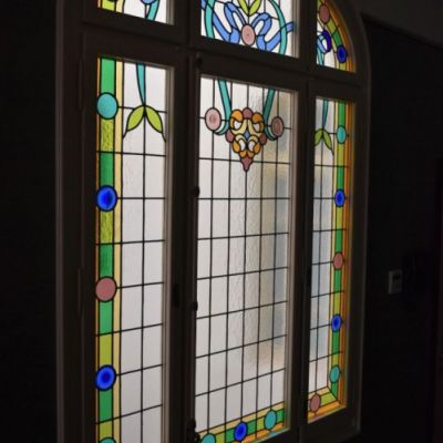 Vitral para despacho Llibreria Finestres. Barcelona