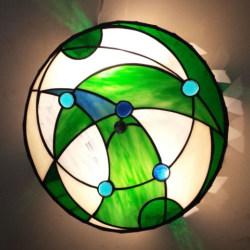 Plafón de techo 40cm. Técnica Tiffany