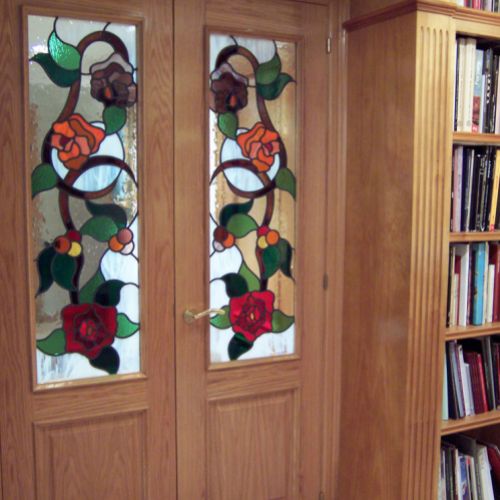 Vidriera emplomada. Casa particular. Barcelona