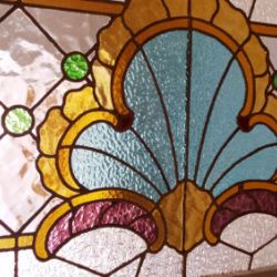 Restauración vidrieras modernistas. Casa Manuel Felip II. Barcelona