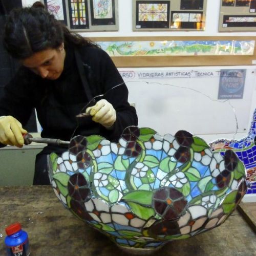 Restauración lámpara Tiffany