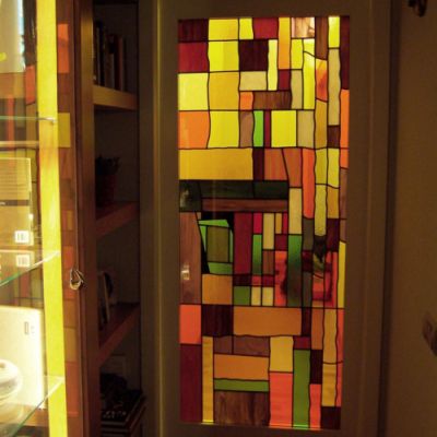 Vidriera emplomada. Casa particular. Reus