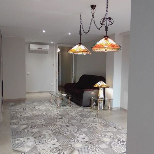 Conjunto lámparas comedor técnica Tiffany
