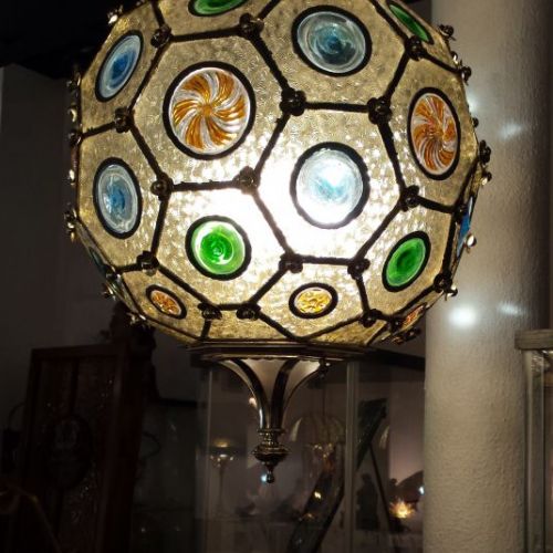 Restauración lámpara emplomada