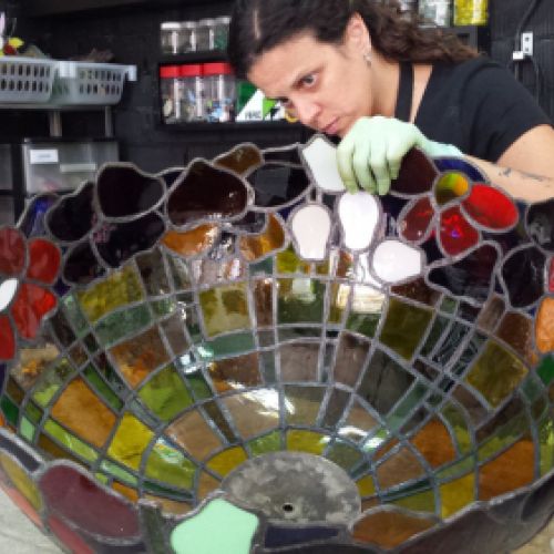 Restauración lámpara Tiffany