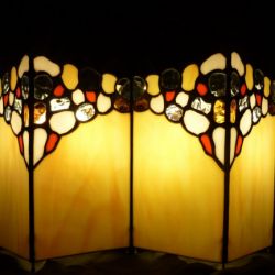 Conjunto de lámparas mesa de noche. Técnica Tiffany