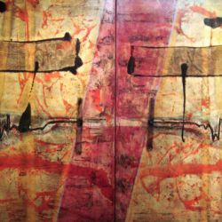 Detalle de pintura sobre tela