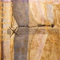 sin titulo mixta sobre tela 100 x 40