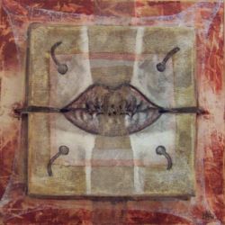 paraules ii mixta sobre tela 30 x 30