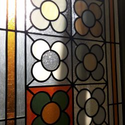Detalle vitral emplomado Martí 1945