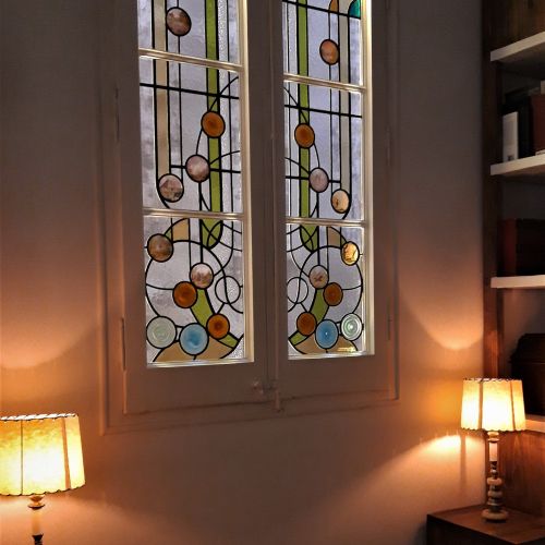 Vitral para recibidor Ronda Sant Antoni