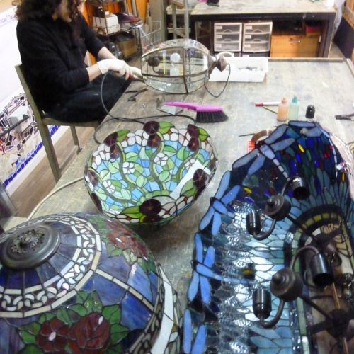 Restauración lámparas Tiffany