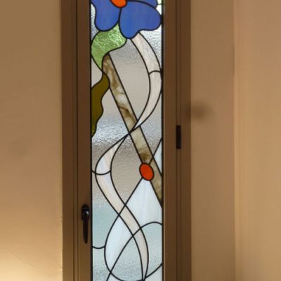 Vidriera emplomada, doble acristalamiento. Casa particular. Rubí