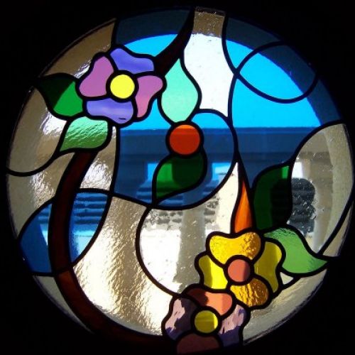 Vidriera emplomada