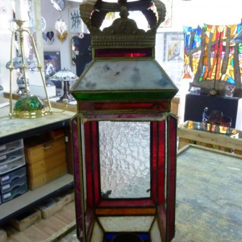 Restauración lámpara perfiles de latón