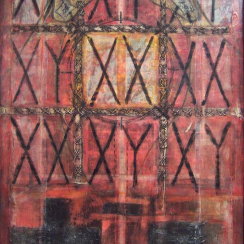 Pintura mixta sobre tela