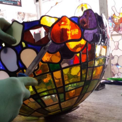 Restauración lámpara Tiffany