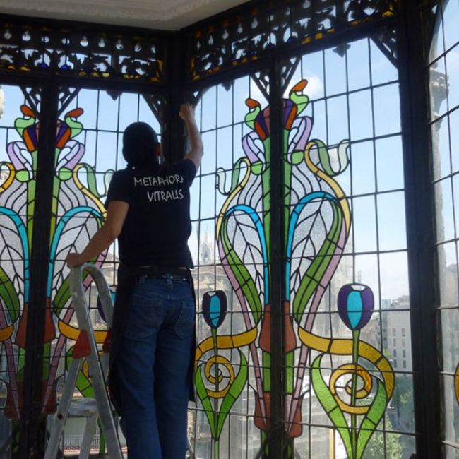 Restauración de vidrieras antiguas