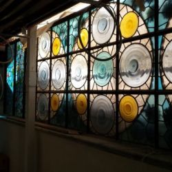 Restauración vidrieras de la Residència de Gent Gran Francesc Layret, antigua Casa de la Lactancia