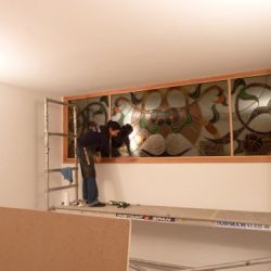 Acoplamiento de vitral y adaptación de estructura a vidrio de cámara existente