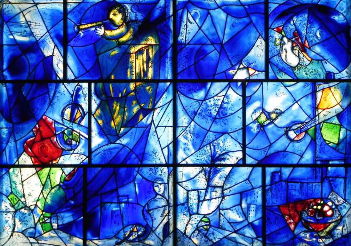 Vidriera emplomada de Marc Chagall